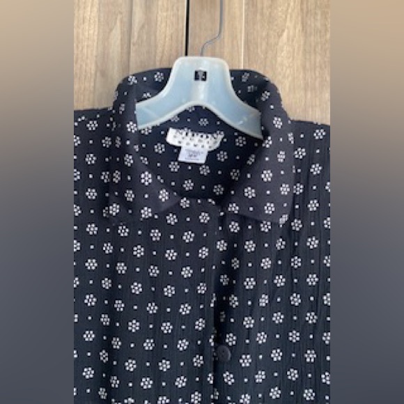 NWOT! Nipon Black & White Print Studio Duster / 16W - Picture 6 of 10